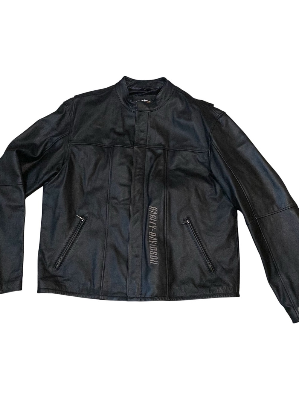 Harley-Davidson Men's Black Leather Riding Jacket, XL
